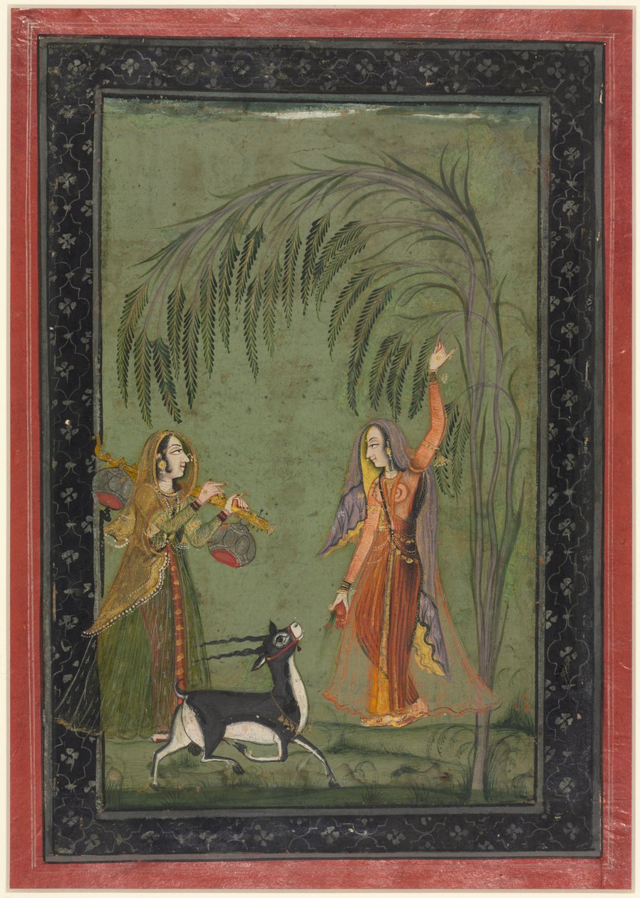 Todi Ragini, aus einer Ragamala-Serie von Unknown artist