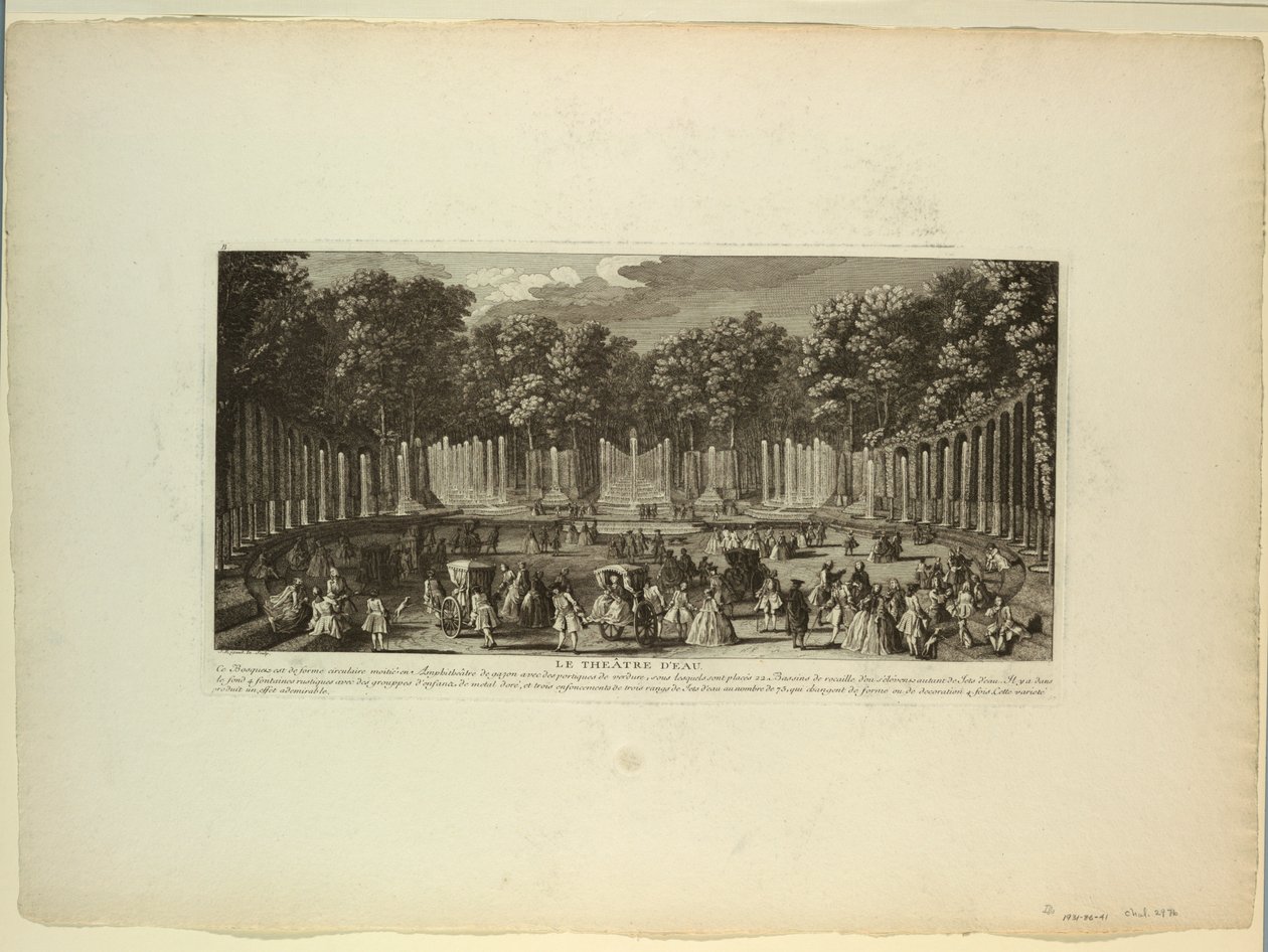 Versailles, Gärten, Wassertheater von Unknown artist