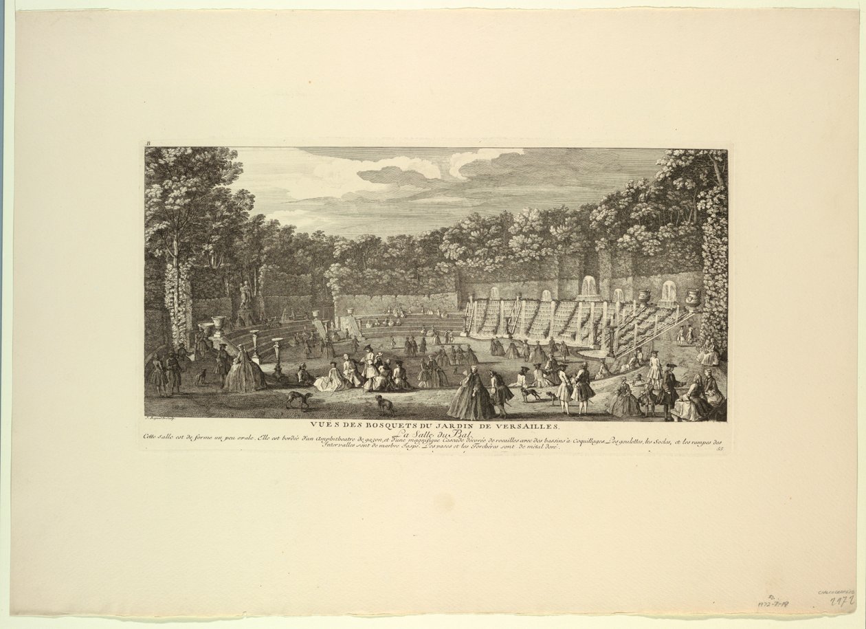 Versailles, Hain des Gartens, der Ballsaal von Unknown artist