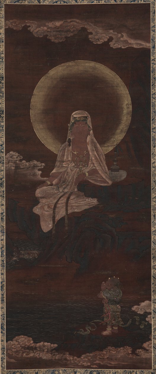 Wasser-Mond Kannon (Suigetsu Kannon) von Unknown artist