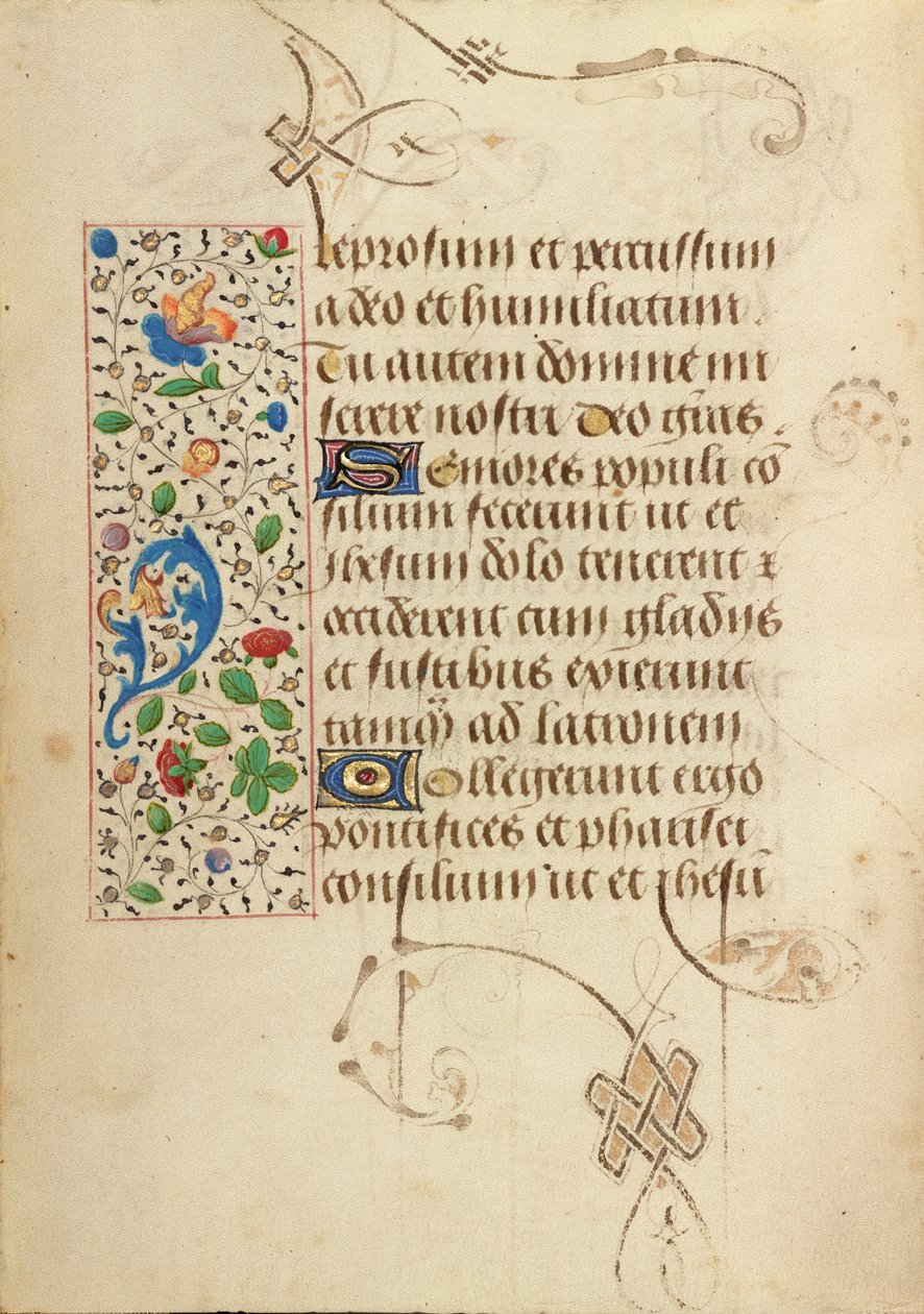 Geschmückte Textseite von Unknown artist/maker