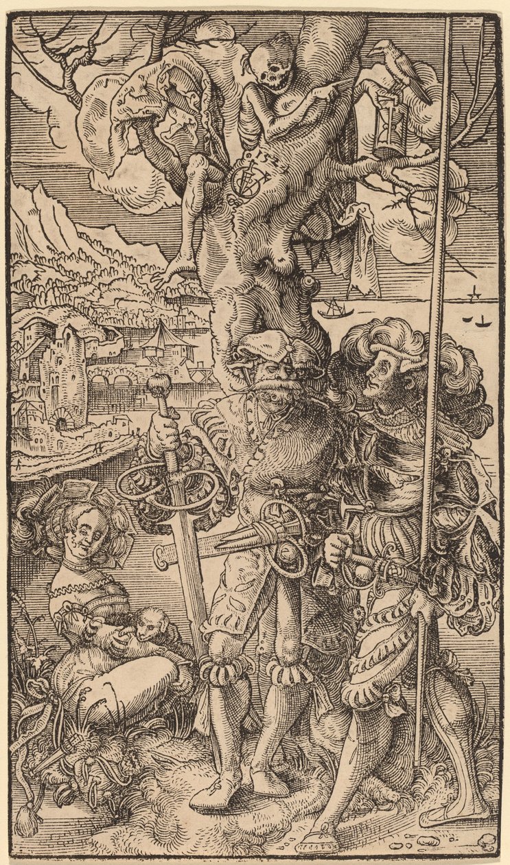 Zwei Söldner und eine Frau, 1524 von Urs Graf