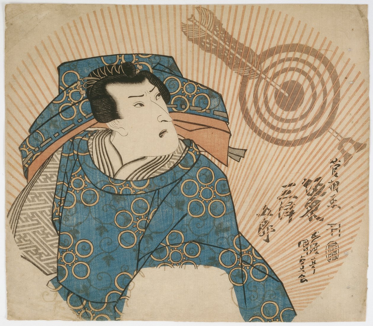 Der Schauspieler Bando Mitsugoro IV als Kan Shojo, Edo-Periode, 1832 von Utagawa Kunisada