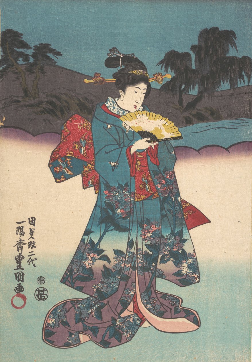 Druck von Utagawa Kunisada