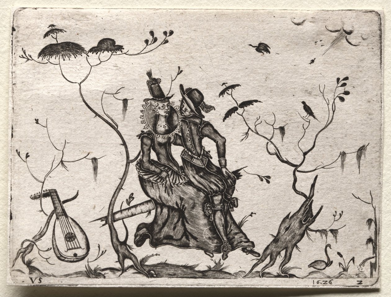 Liebespaar, 1626 von Valentin Sezenius