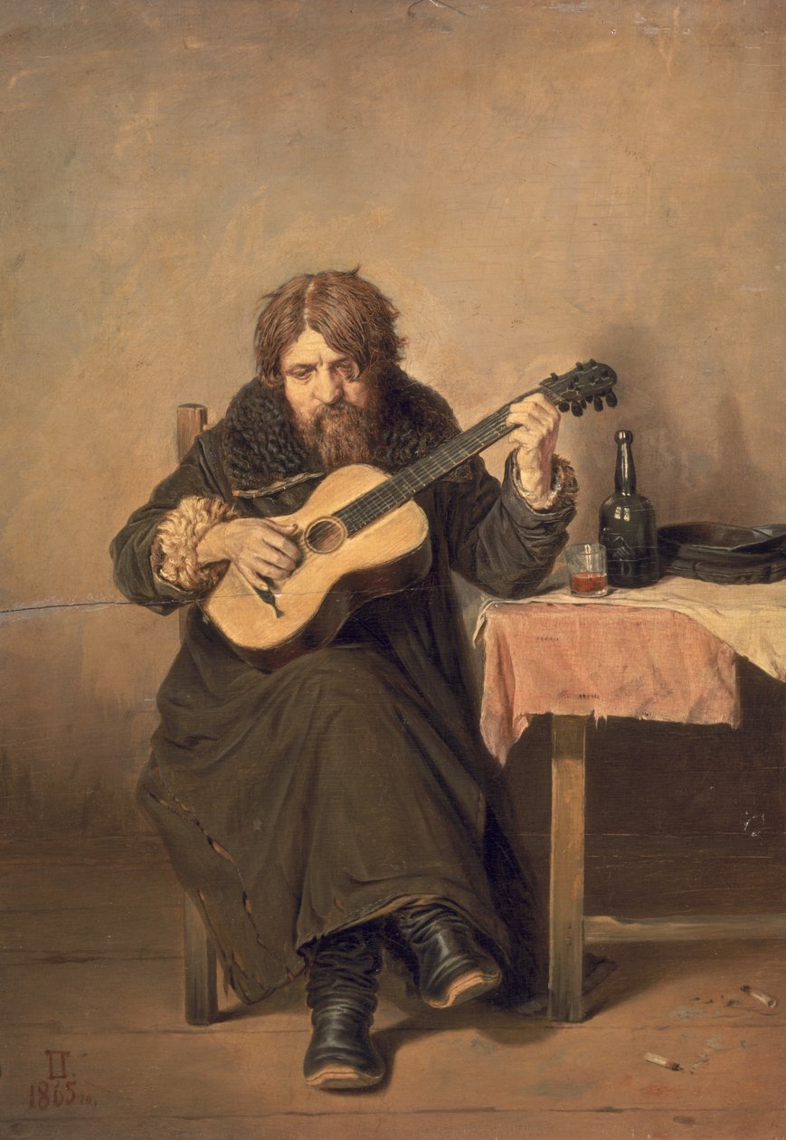 Die verwitwete Gitarrenspielerin, 1865 von Vasili Grigorevich Perov