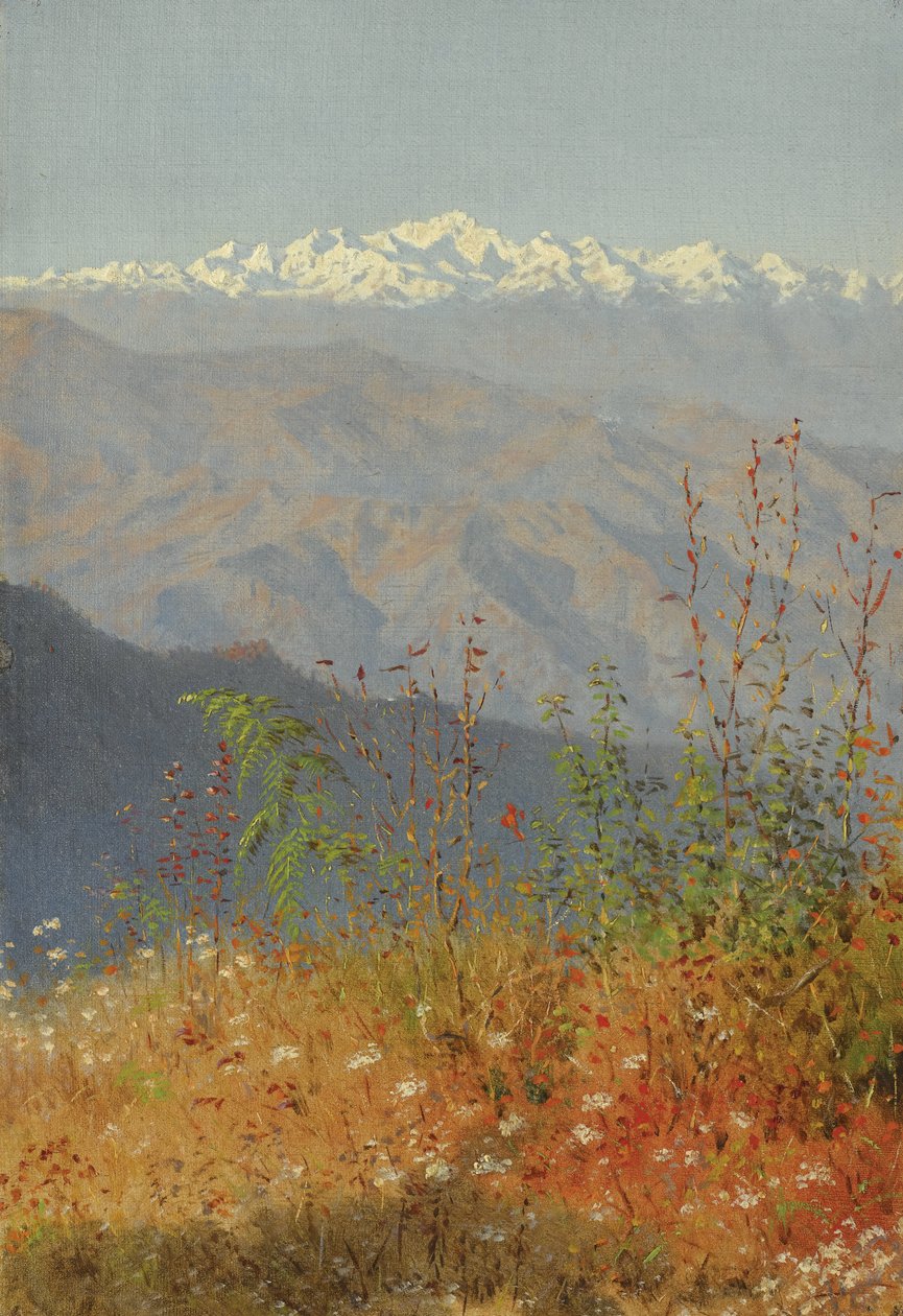Sonnenuntergang im Himalaya, 1879 von Vasili Vasilievich Vereshchagin