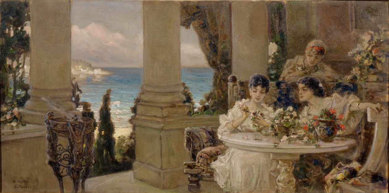 Auf der Terrasse von Vasilii Kotarbinsky