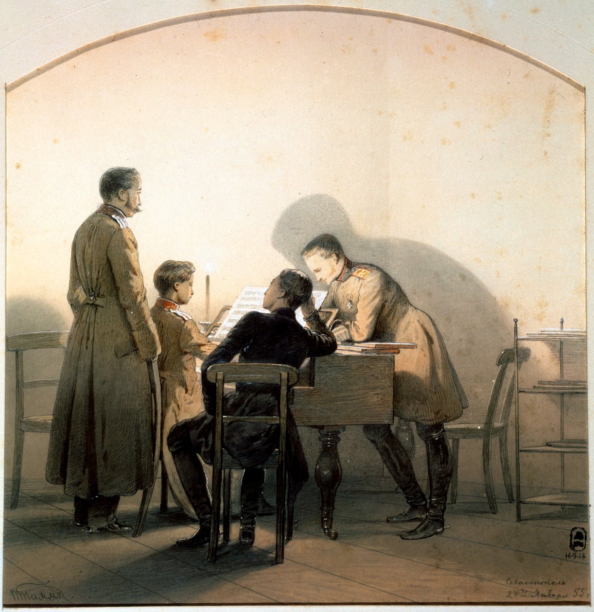 Am Klavier, 1855 von Georg Wilhelm Timm