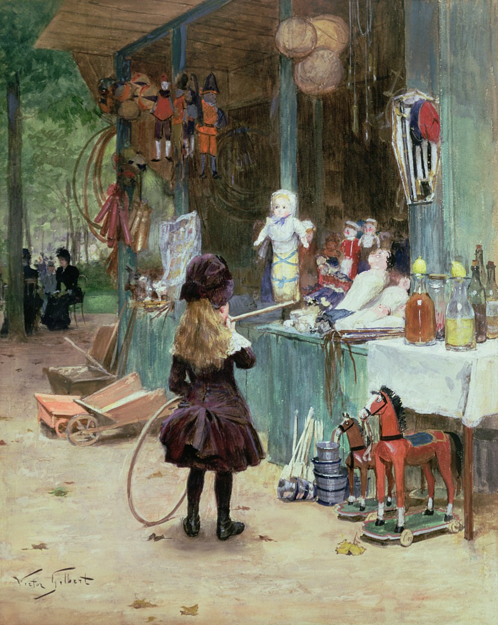 Im Garten der Champs-Elysees, ca. 1897 von Victor Gabriel Gilbert