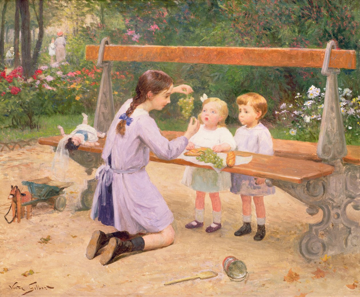 Traubenverkostung von Victor Gabriel Gilbert