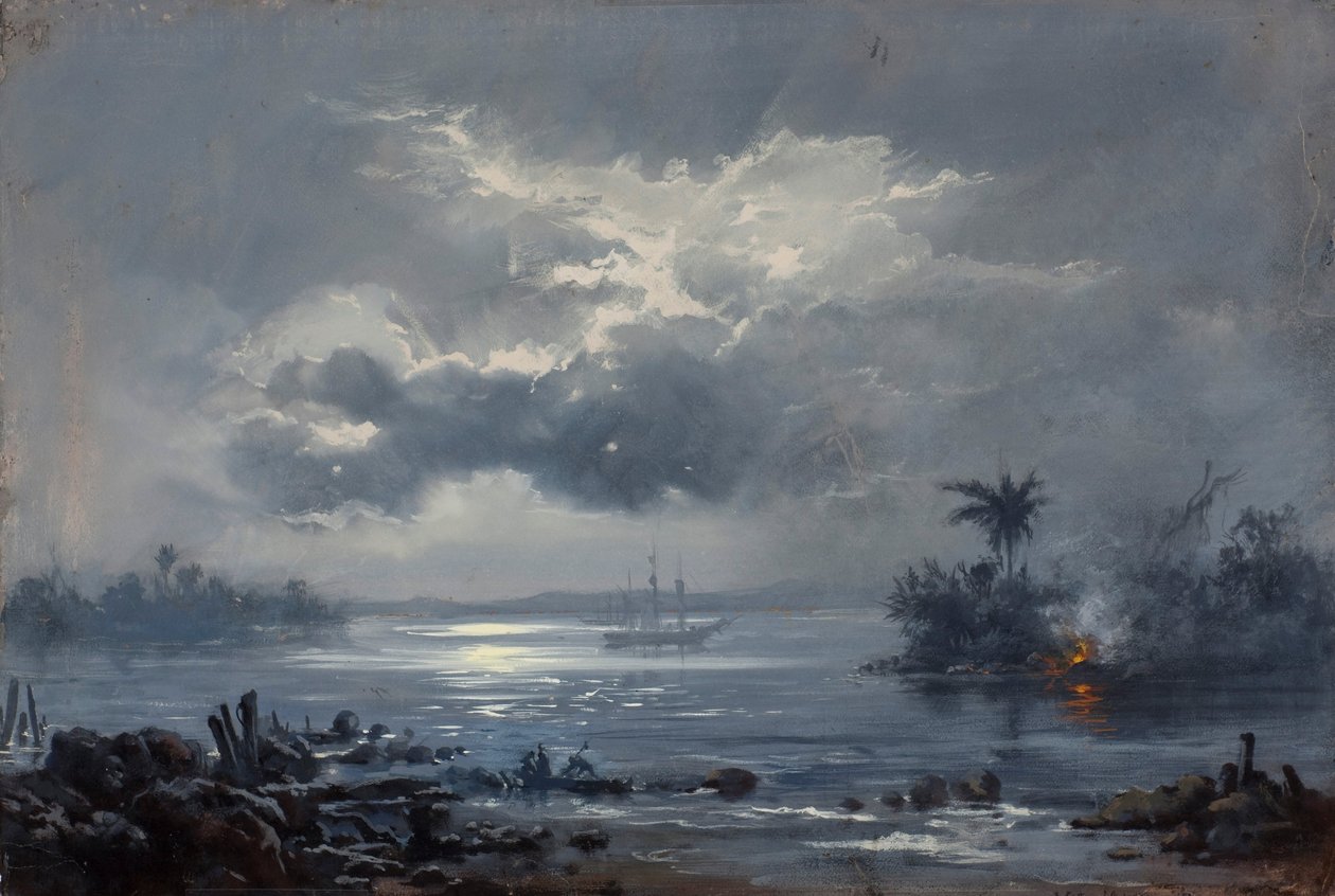 Studie für „Passage von Humaitá“ von Victor Meirelles