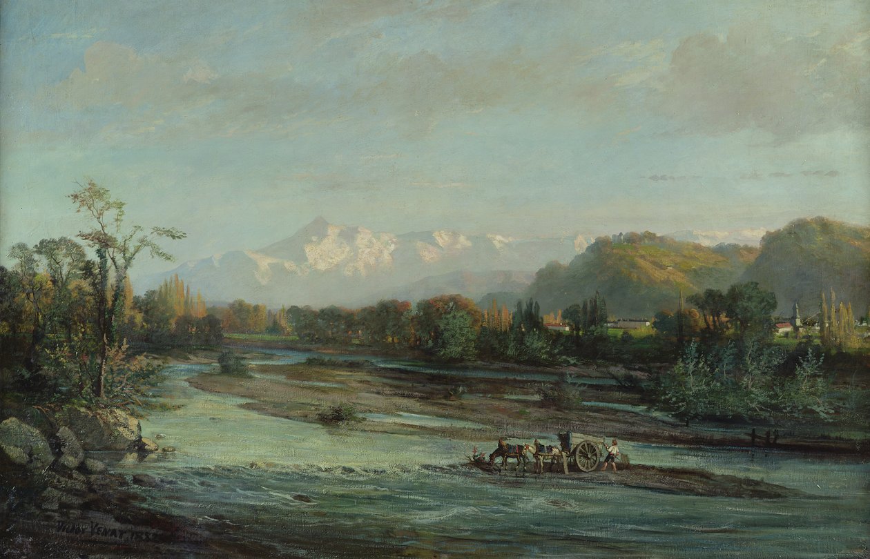 Der Bergbach und der Pic du Midi, Bigorre, 1882 von Victor Venat