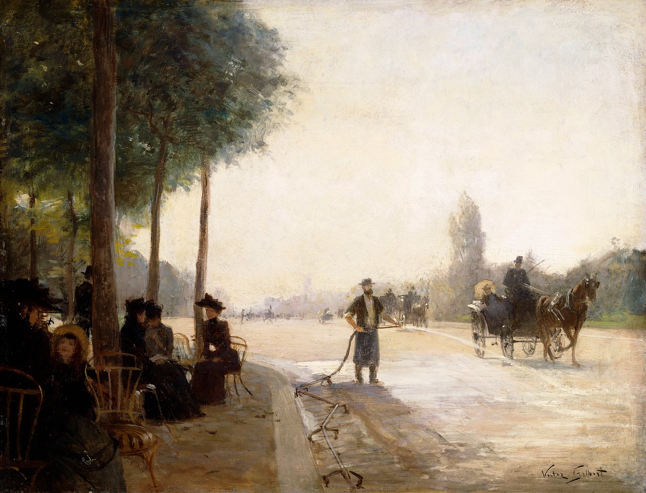 Die Champs-Élysées, Paris von Victor Gabriel Gilbert