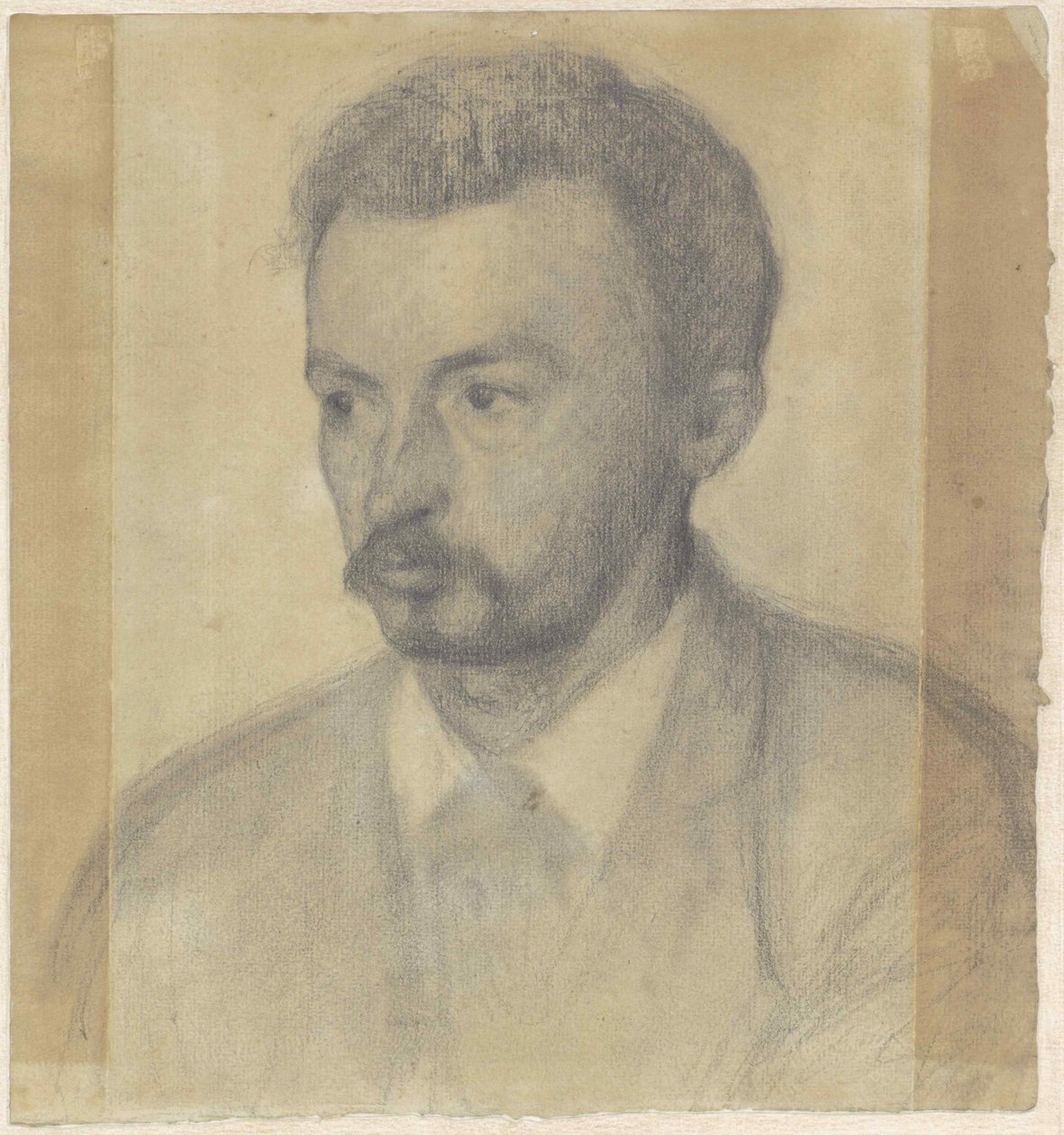 Selbstporträt, 1895 von Vilhelm Hammershøi