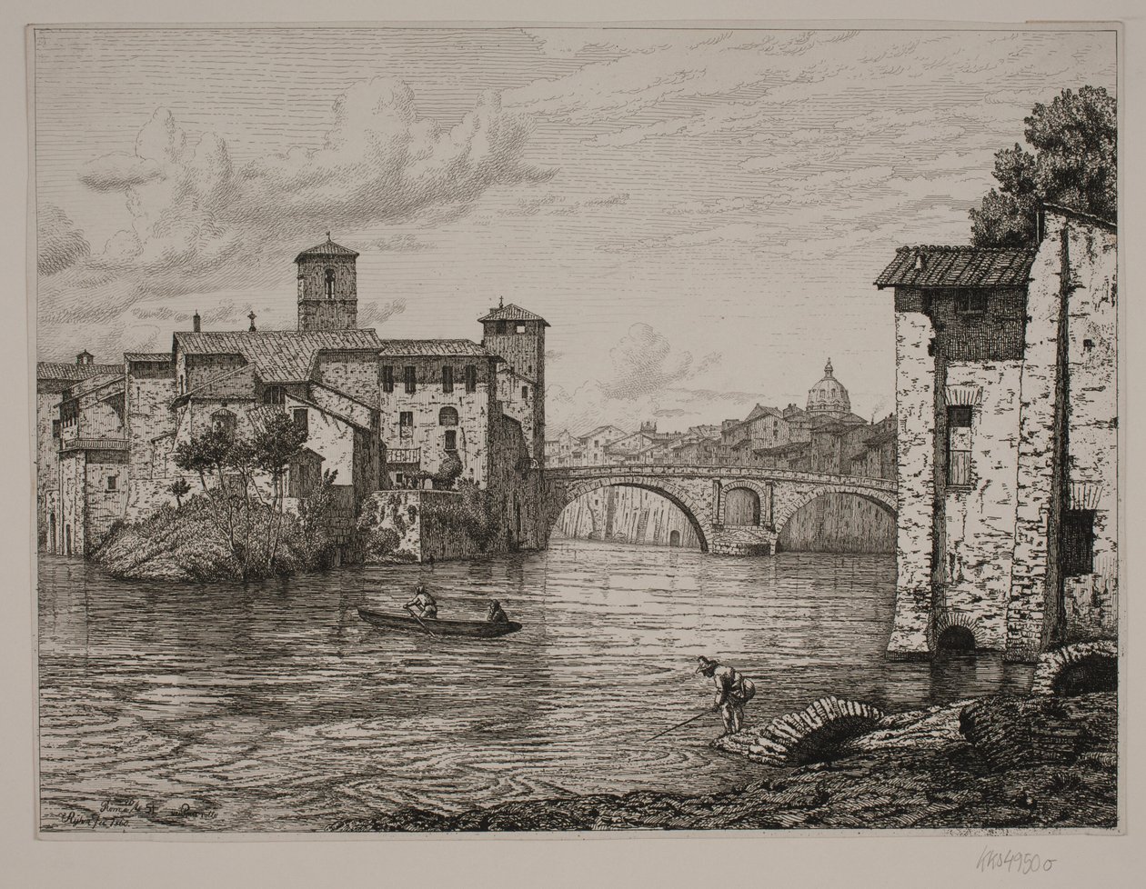 Partie bei Ponte Rotto in Rom von Vilhelm Kyhn