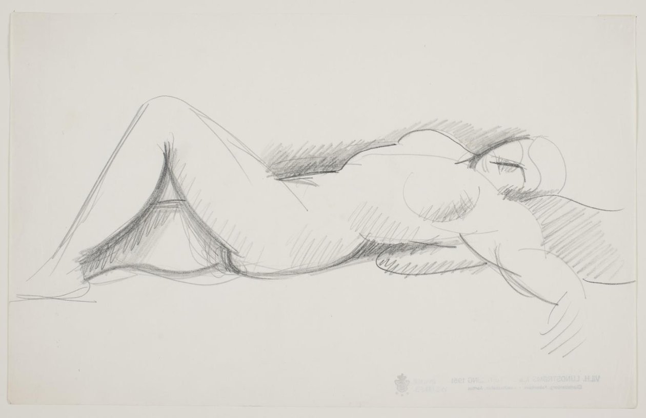 Liegendes weibliches Modell von Vilhelm Lundstrøm