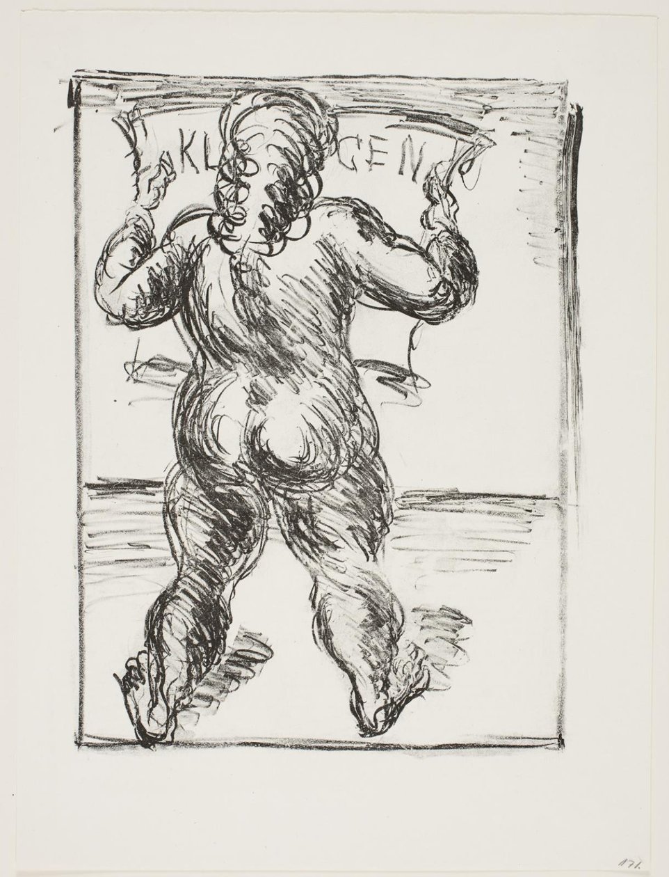 Stehende Frau von hinten von Vilhelm Lundstrøm