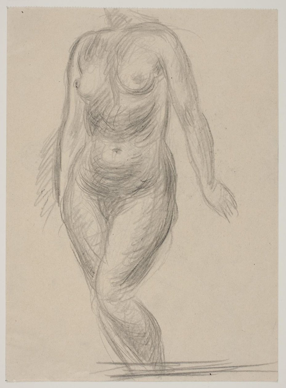 Stehendes weibliches Modell von Vilhelm Lundstrøm