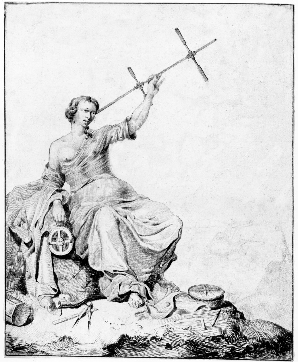 Navigation, ca. 1670-90 von Vincent Laurensz van der Vinne