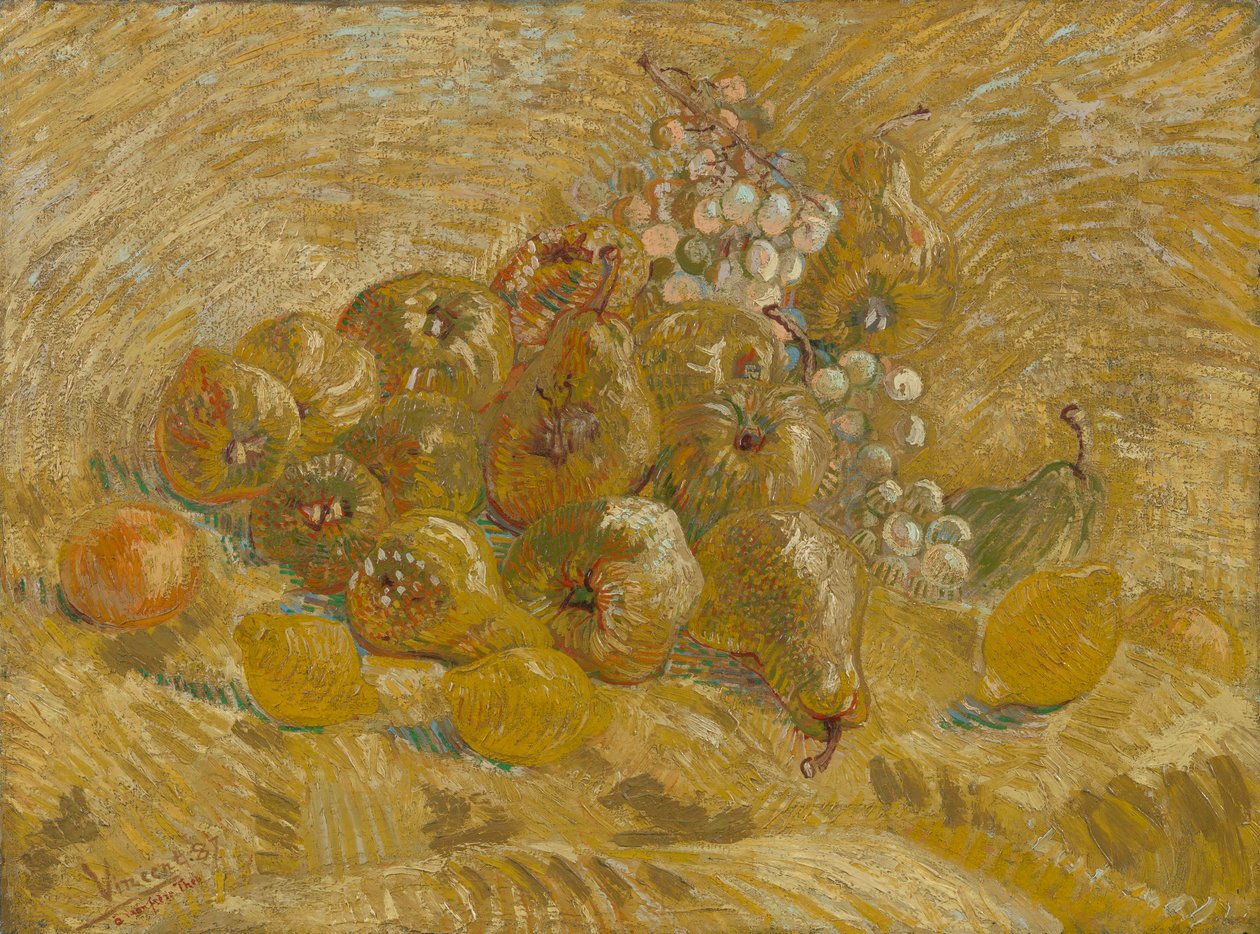 Quitten, Zitronen, Birnen und Trauben von Vincent van Gogh