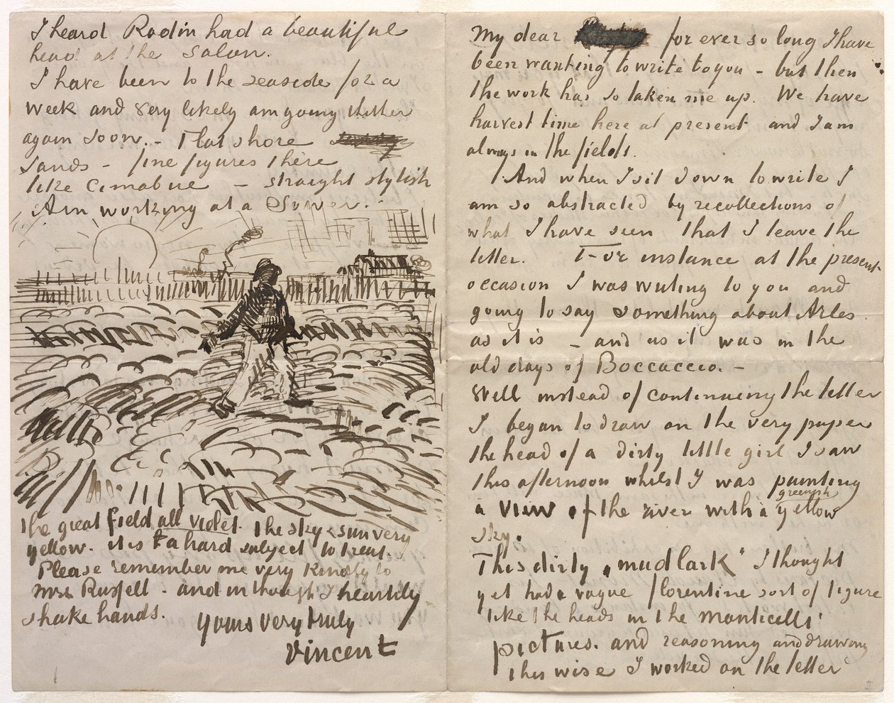 Brief an John Peter Russell von Vincent van Gogh