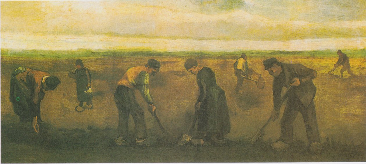 Bauern beim Kartoffelsetzen von Vincent van Gogh