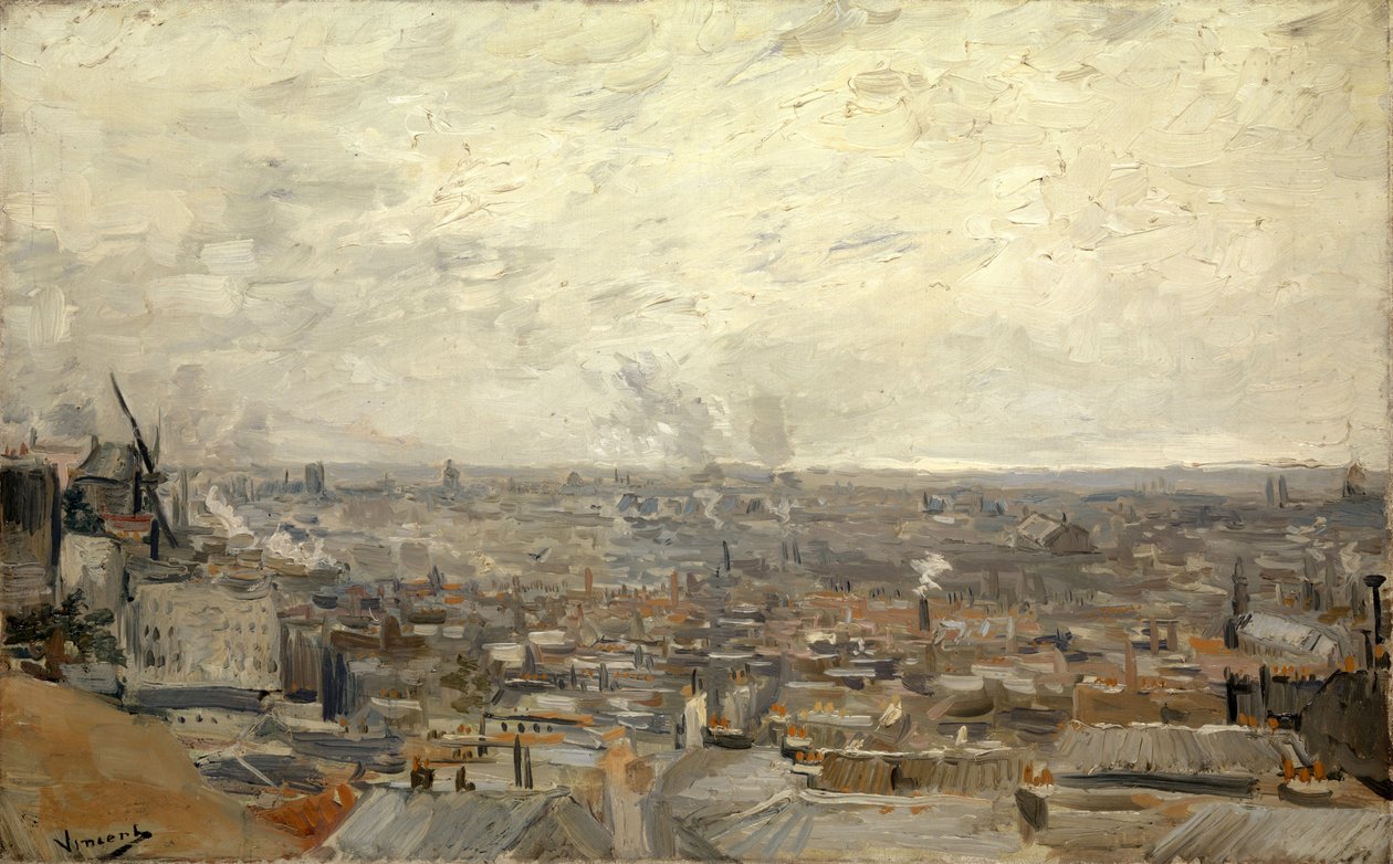 Blick auf Paris vom Montmartre von Vincent van Gogh