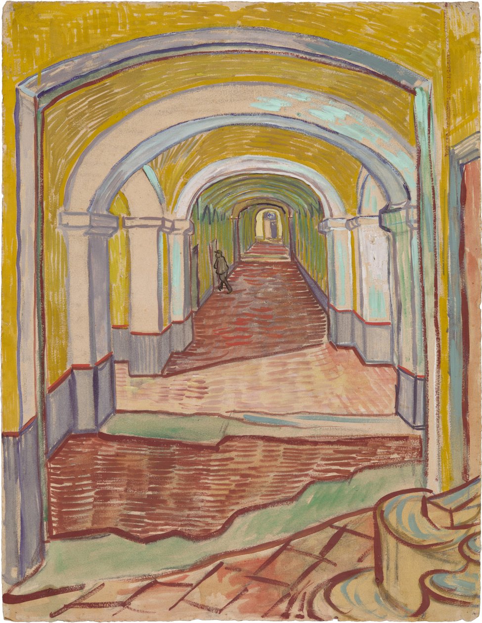 Korridor im Saint-Paul Krankenhaus von Vincent van Gogh