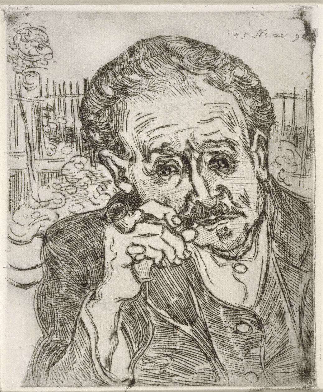 Porträt von Dr. Gachet (Auvers-sur-Oise), 15. Mai 1890 von Vincent van Gogh