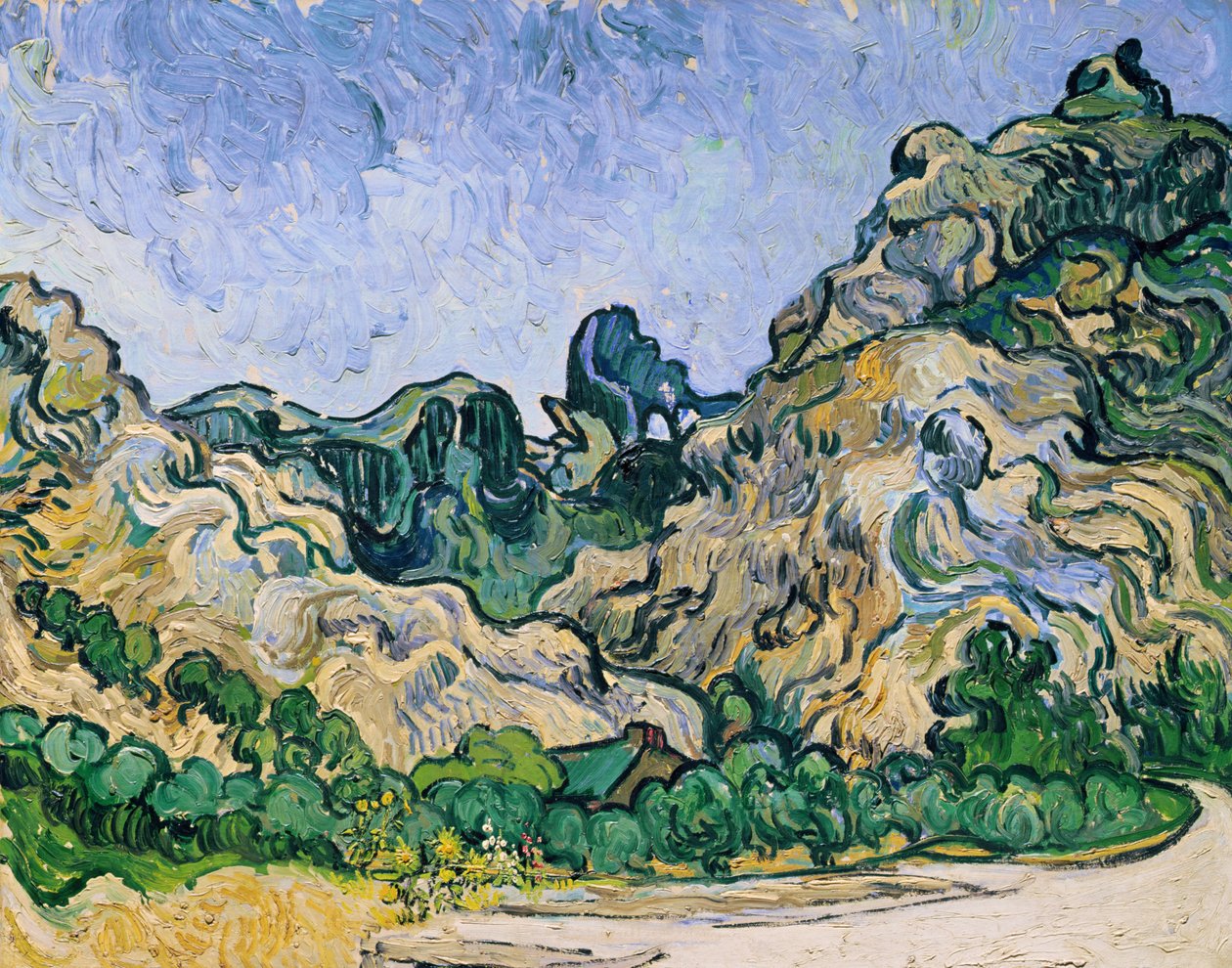 Die Alpilles, 1889 von Vincent van Gogh