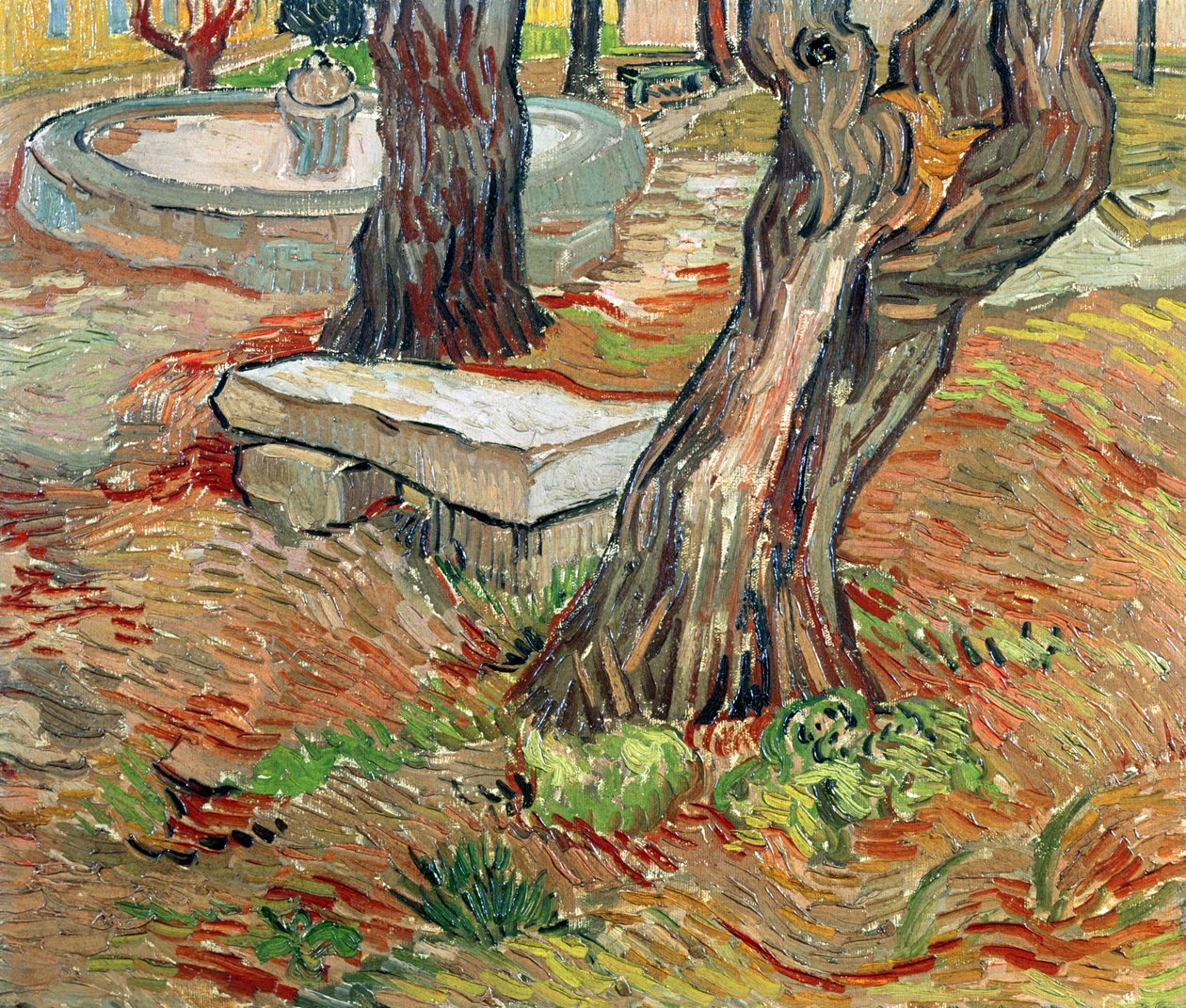 Die Bank in Saint-Remy, 1889 von Vincent van Gogh
