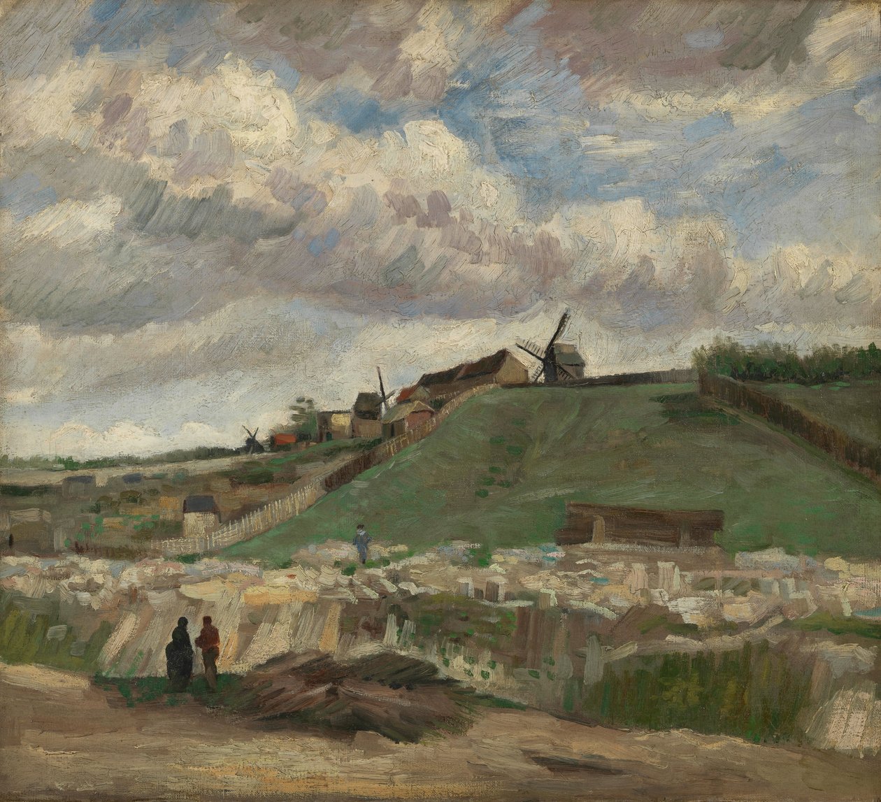 Der Hügel von Montmartre mit Steinbruch von Vincent van Gogh