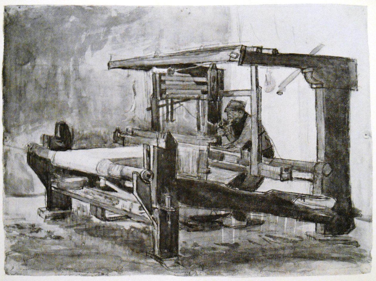 Der Weber an seinem Webstuhl von Vincent van Gogh