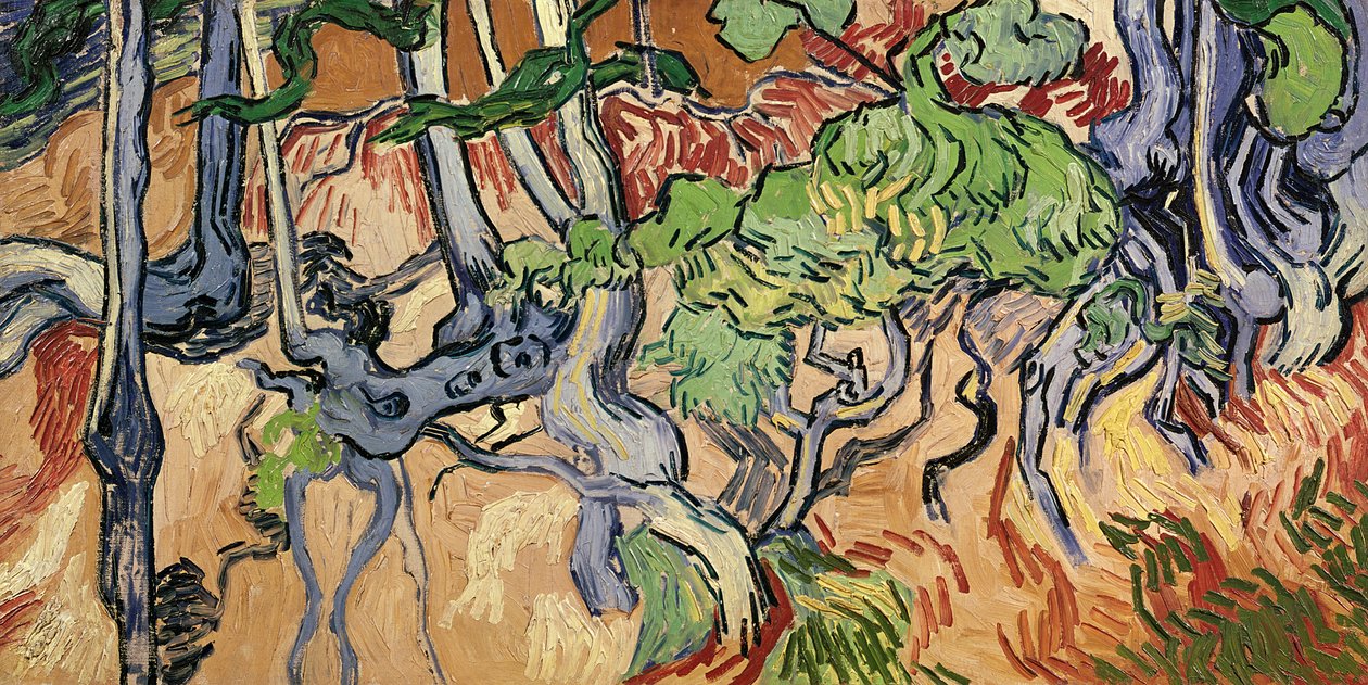 Baumwurzeln, 1890 von Vincent van Gogh