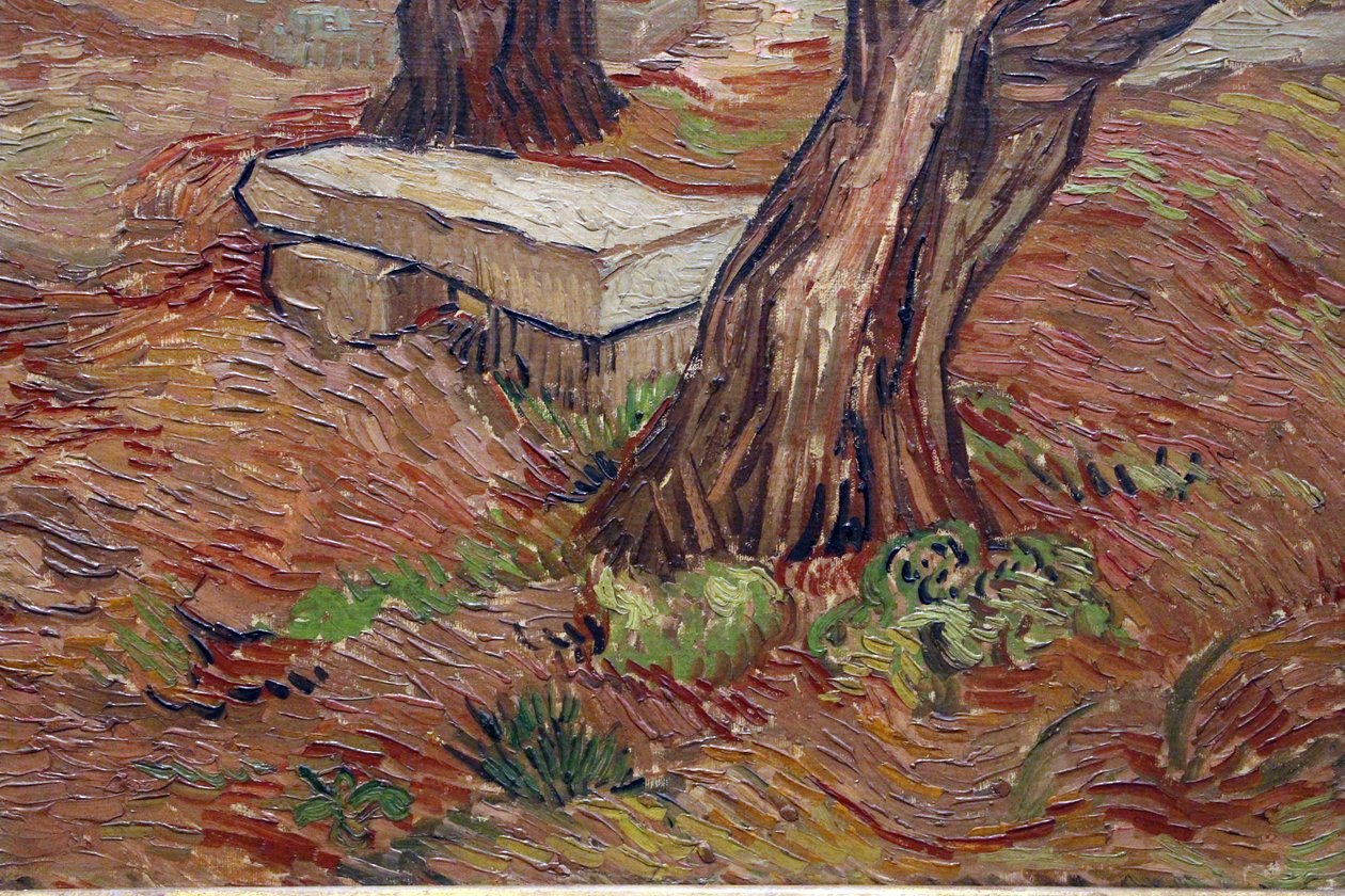 Vincent van Gogh, Steinbank im Irrenhaus von Saint-Rémy von Vincent van Gogh