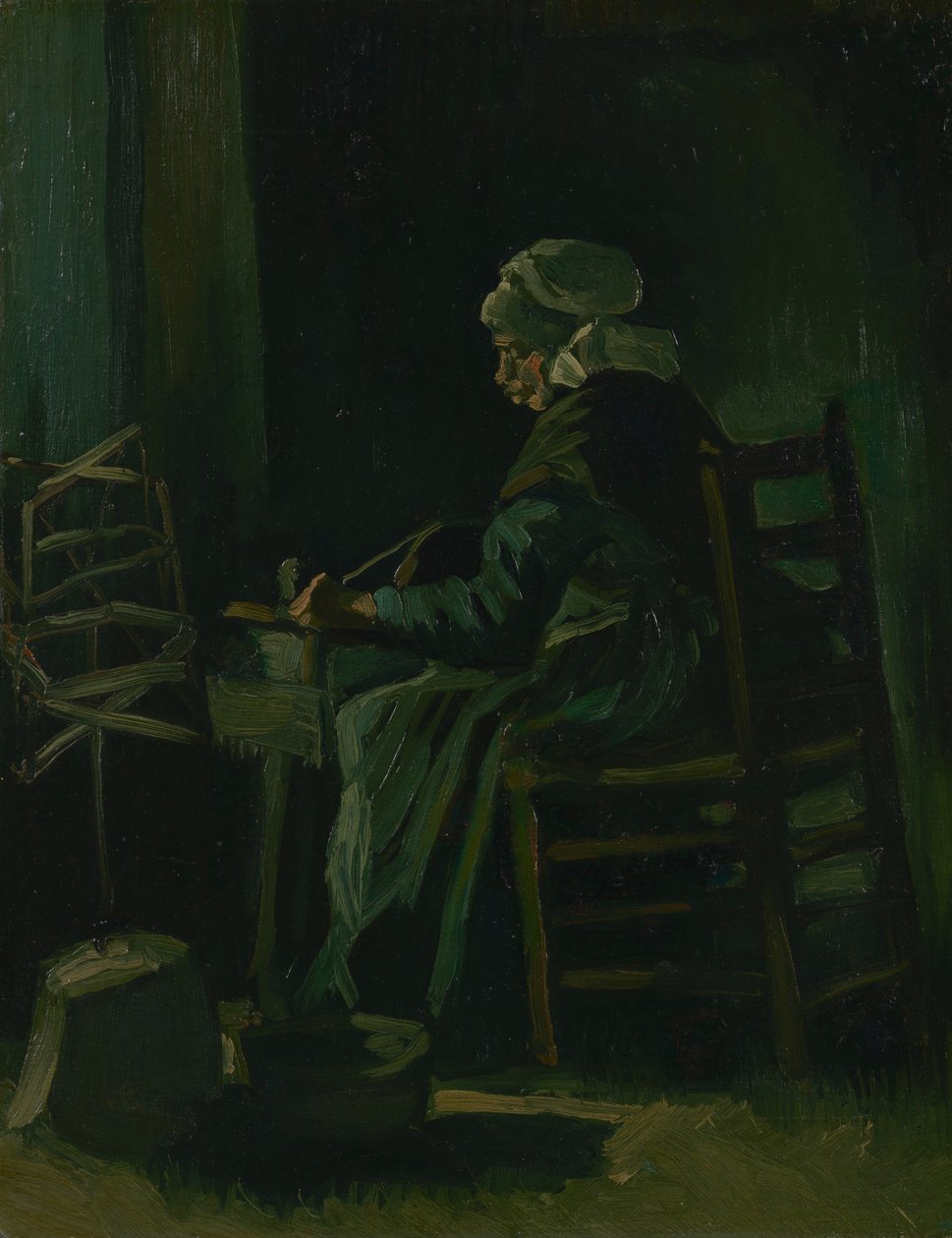 Frau, die Garn aufwickelt von Vincent van Gogh