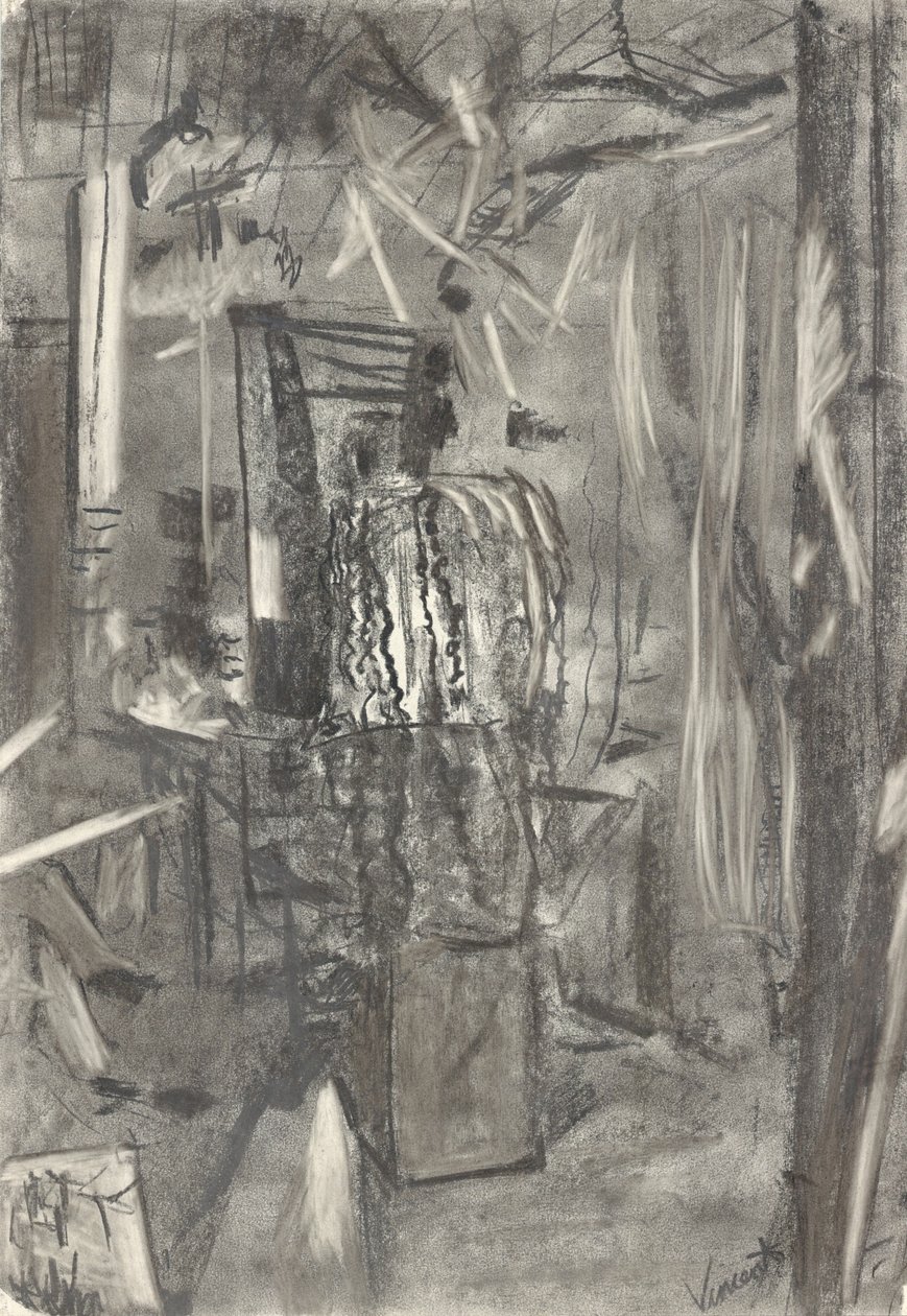 Kerze und Schatten von Vincent Alexander Booth