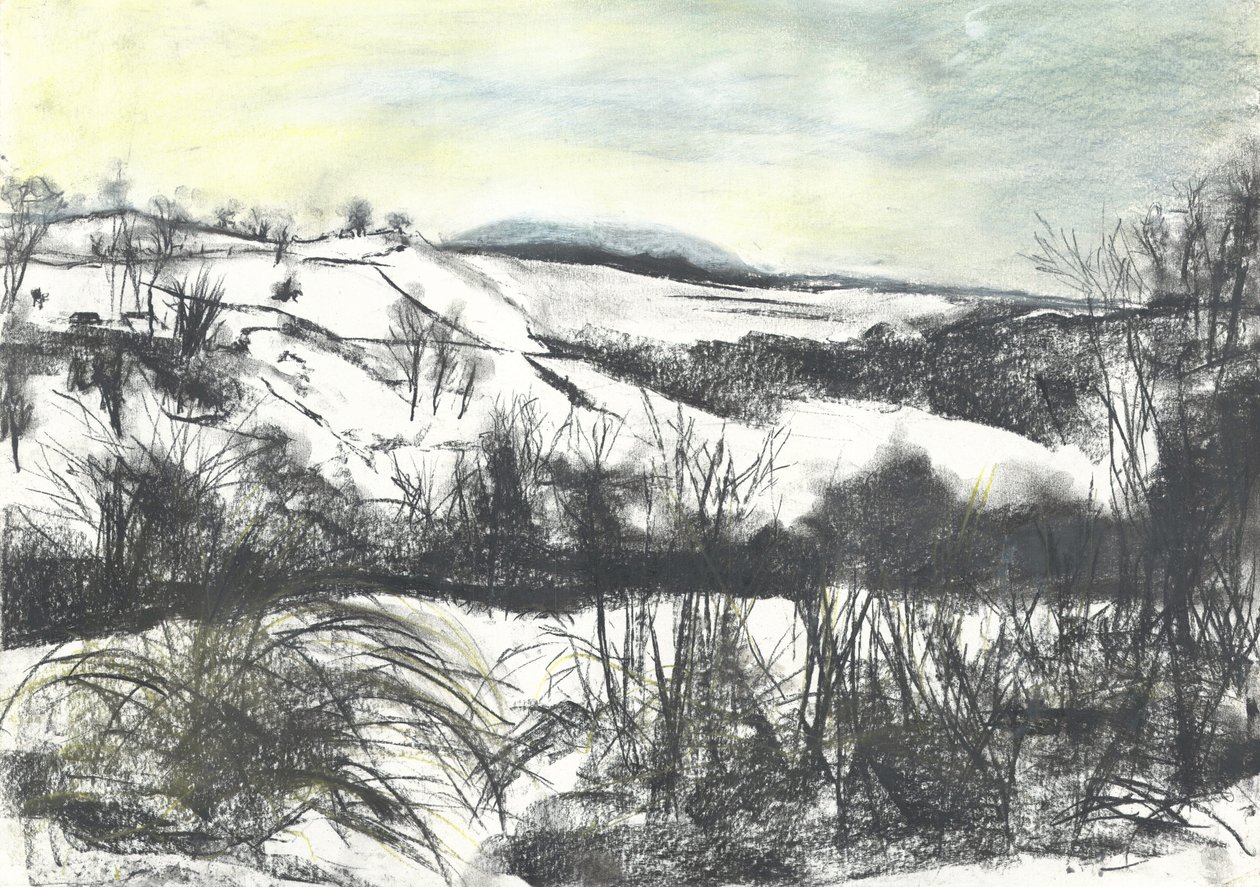 Osmotherley Landschaft im Winterschnee von Vincent Alexander Booth
