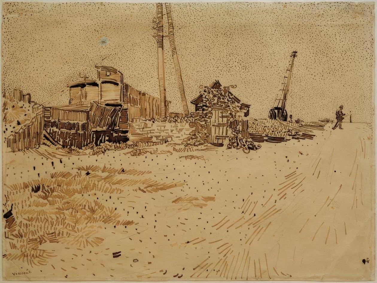 Lagergelände der Eisenbahn von Vincent van Gogh