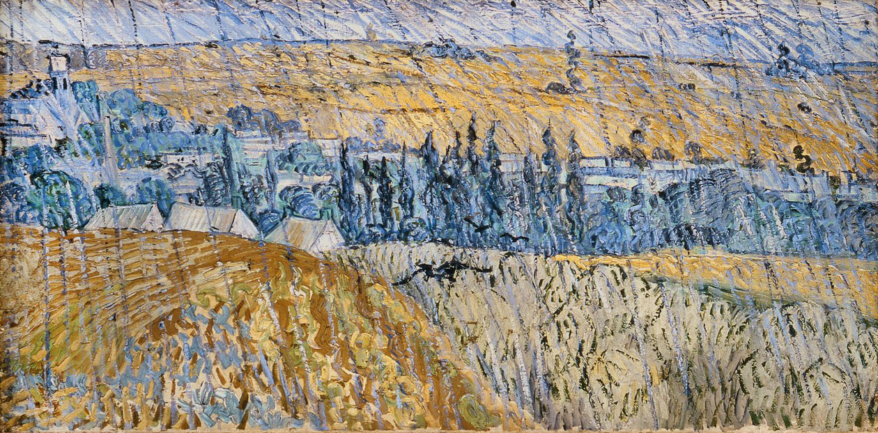 Regen - Auvers von Vincent van Gogh