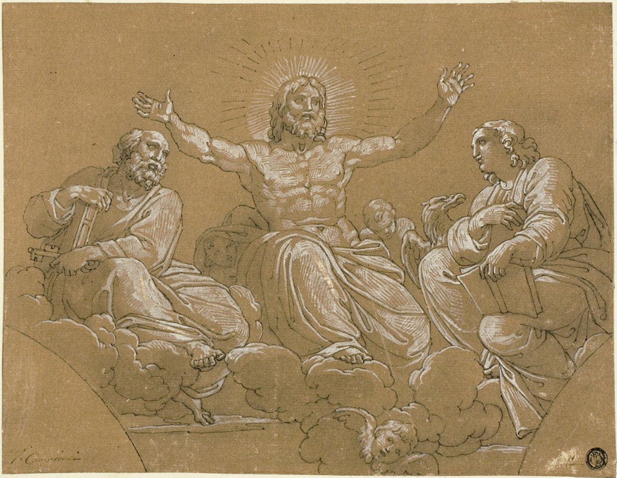 Christus in Herrlichkeit mit Heiligen von Vincenzo Camuccini
