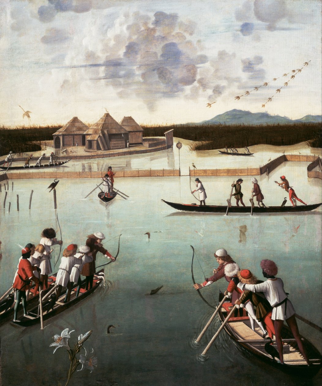 Jagd auf der Lagune von Vittore Carpaccio