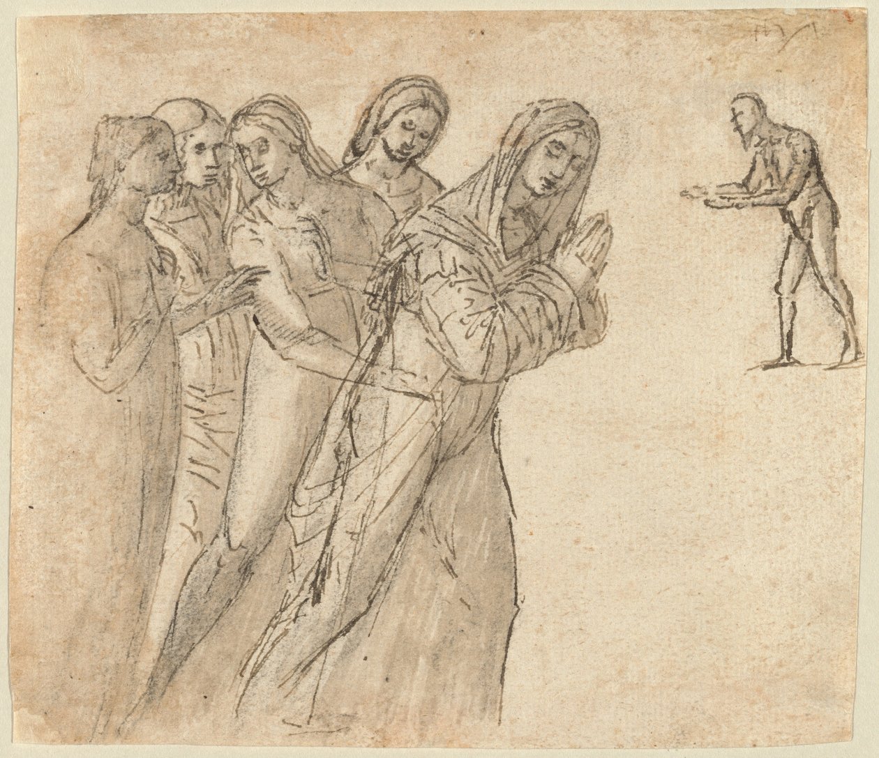 Die Jungfrau und vier andere Frauen von Vittore Carpaccio