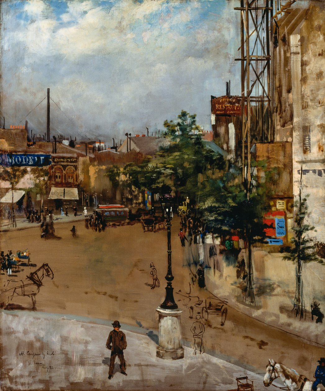 Pariser Straße von Vittorio Matteo Corcos