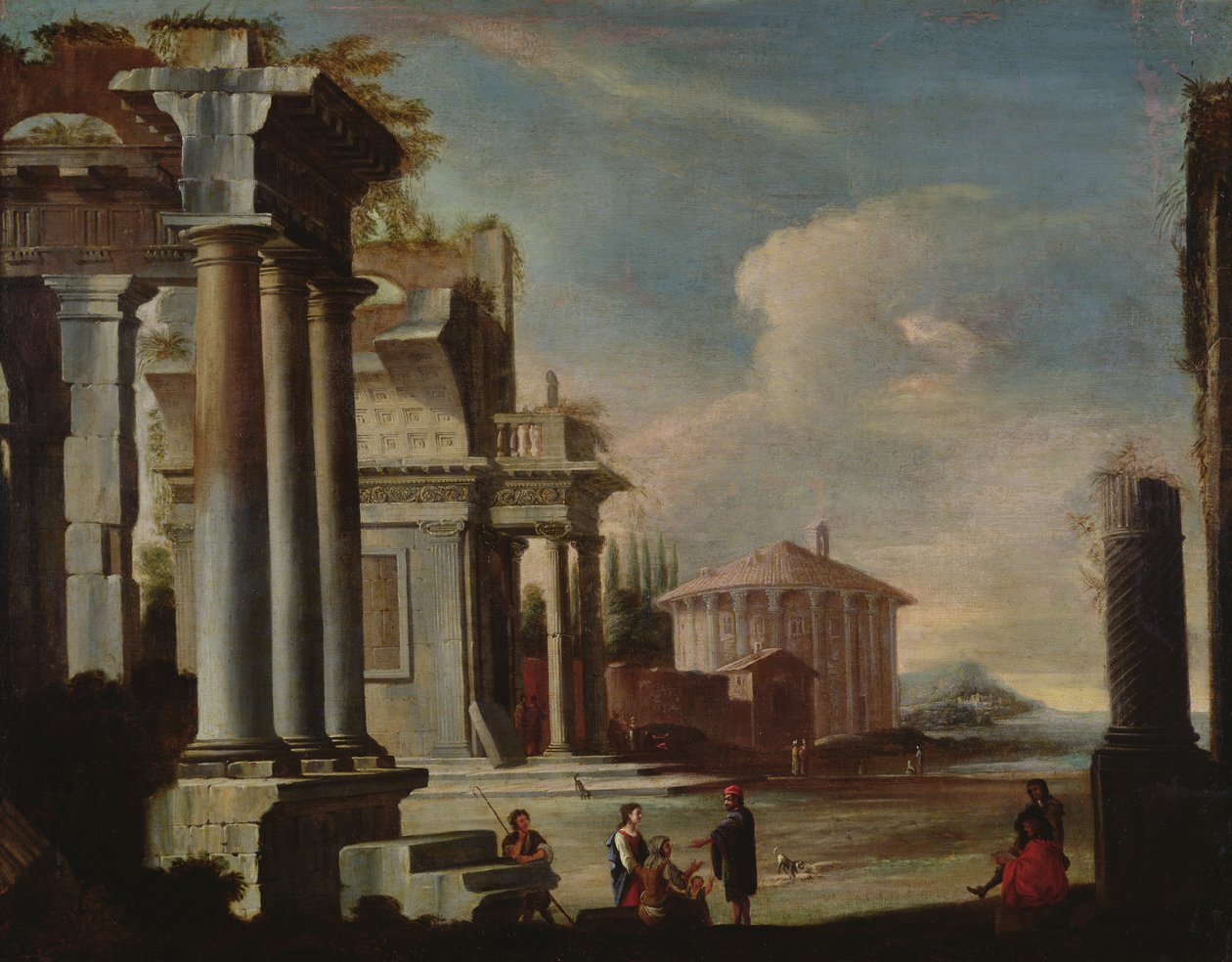 Hauptdenkmäler des antiken Rom: Tempel der Vesta von Viviano Codazzi