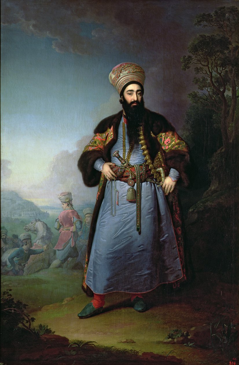 Porträt von Murtaza-Kuli-Khan (gest. 1800), Bruder von Aga-Mahommed, dem persischen Schah, 1796 von Vladimir Lukich Borovikovsky