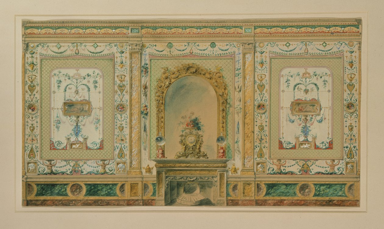 Entwurf für das Innere von Osborne House von W.H. Homann