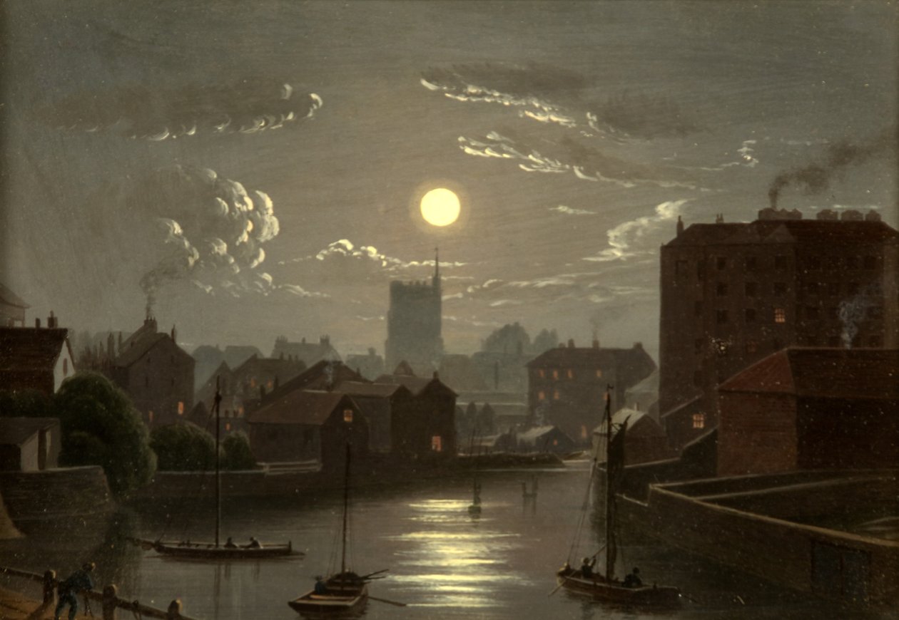 Bristol - Mondlichtszene von W. Crambrook
