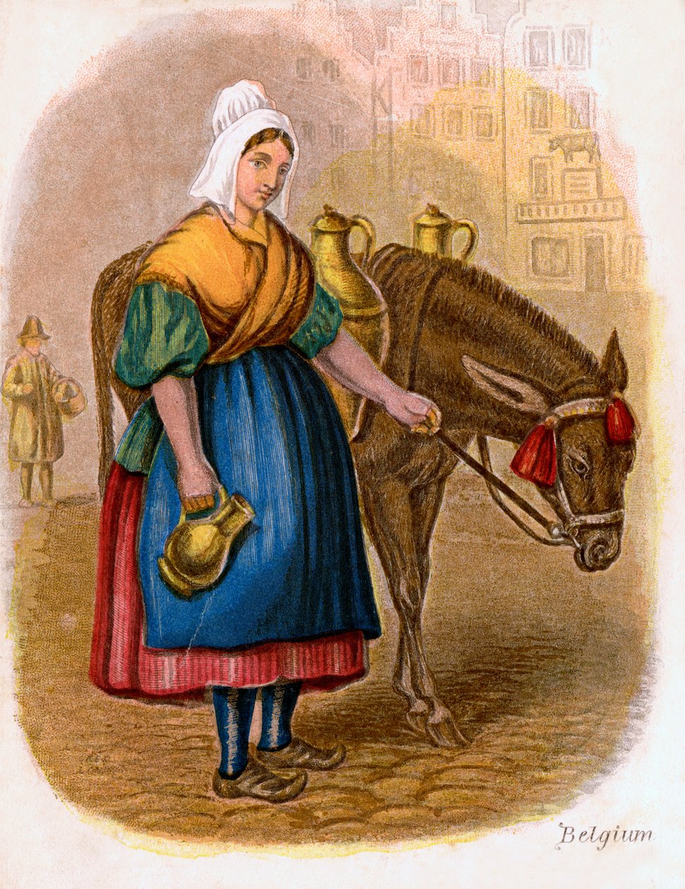 Belgische Milchfrau, 1809 von W. Dickes